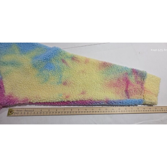 Mattel Barbie Movie "I am Kenough" Rainbow Tie Dye Sherpa Hoodie Unisex Size XL - Picture 14 of 15